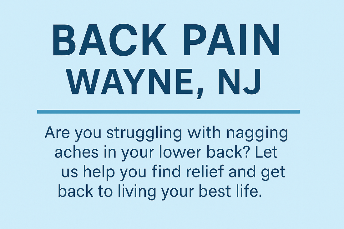 Back pain relief in Wayne NJ Spectrum Therapy