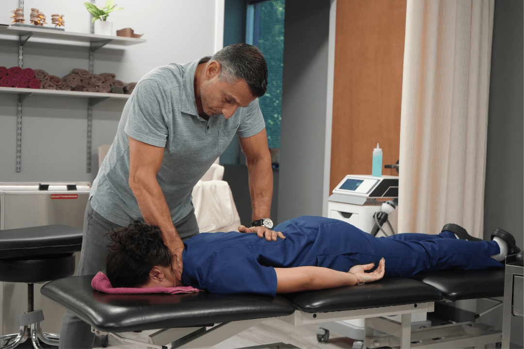 Dr. Rob Letizia with patient in Wayne