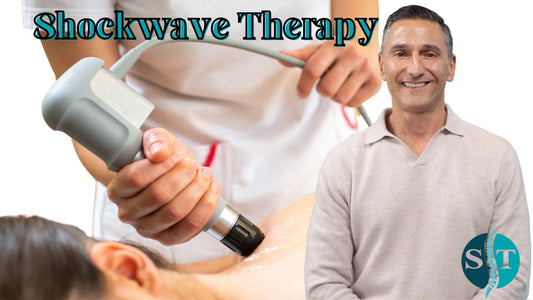 Shockwave Therapy in action – non-invasive treatment for chronic pain relief and faster recovery at Spectrum Therapeutics.