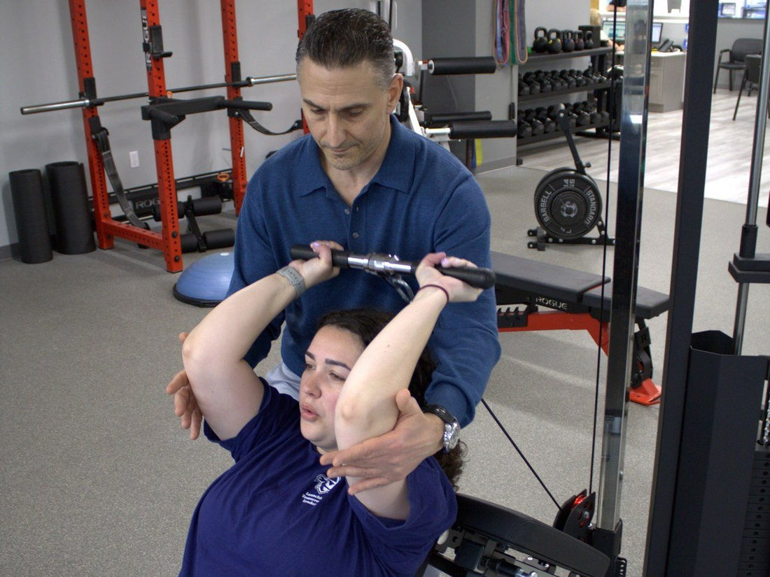 One-on-one physical therapy with Dr. Rob Letizia at Spectrum Therapeutics in Wayne, NJ.