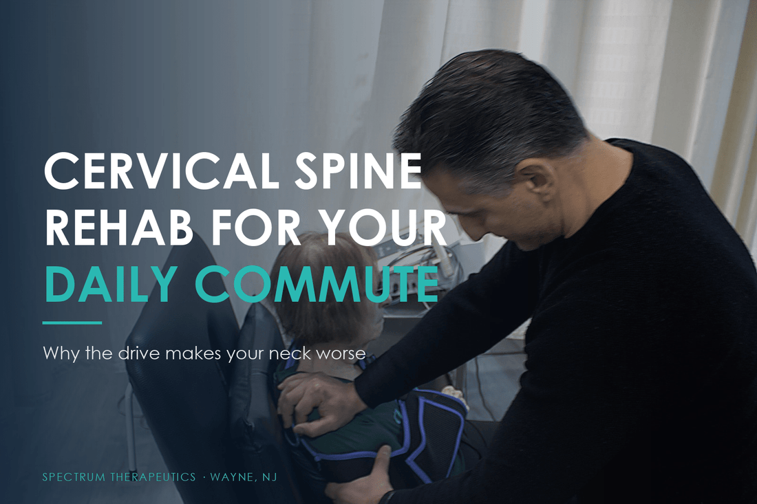 Dr. Rob Letizia treating the cervical spine at Spectrum Therapeutics in Wayne, NJ.
