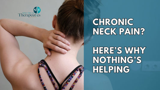 Physical therapist performing cervical joint mobilization on a patient’s neck.