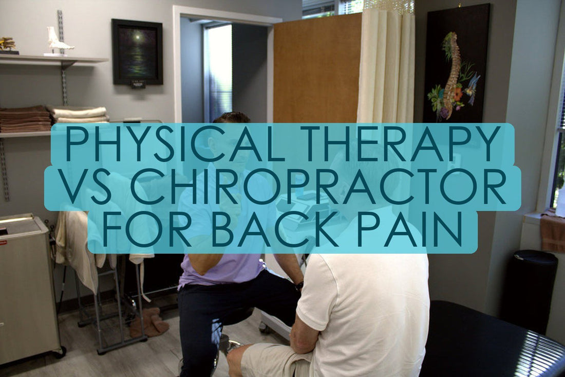 Dr. Rob Letizia, PT, DPT talking with a patient during an evaluation at Spectrum Therapeutics in Wayne, NJ, titled “Physical Therapy Vs Chiropractor For Back Pain”