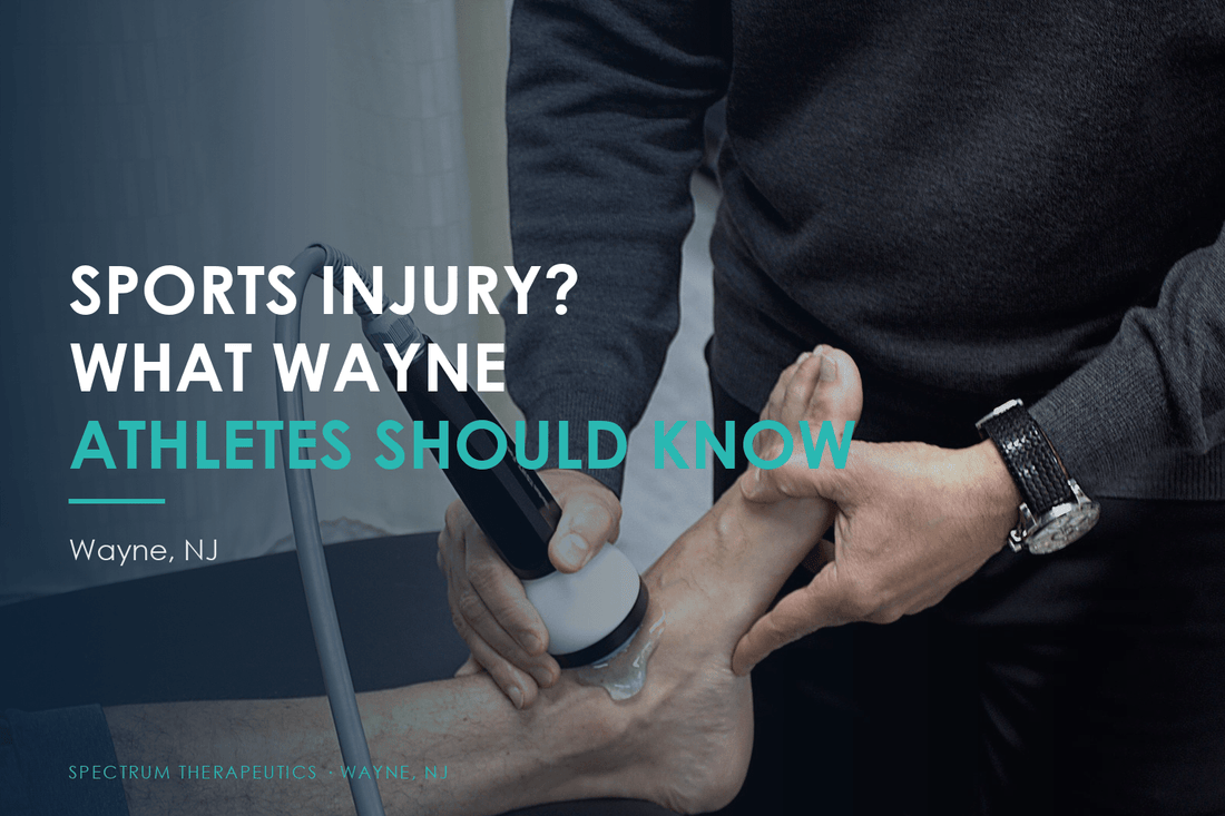 Dr. Rob Letizia treating a sports injury at Spectrum Therapeutics in Wayne, NJ.