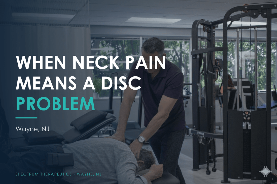 Dr. Rob Letizia treating the cervical spine at Spectrum Therapeutics in Wayne, NJ.