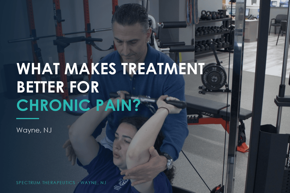Dr. Rob Letizia working one-on-one with a patient at Spectrum Therapeutics in Wayne, NJ.