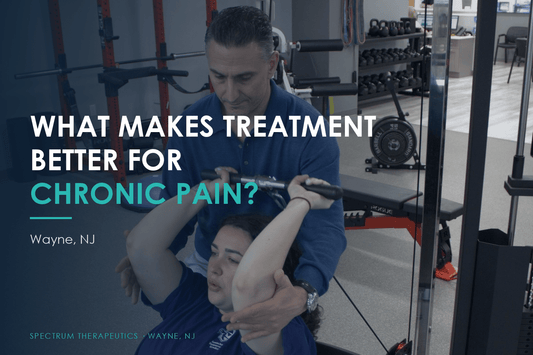 Dr. Rob Letizia working one-on-one with a patient at Spectrum Therapeutics in Wayne, NJ.