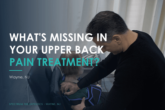 Dr. Rob Letizia treating the neck and upper back at Spectrum Therapeutics in Wayne, NJ.