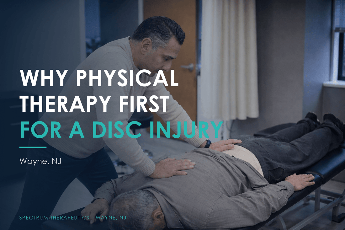 Dr. Rob Letizia treating low back pain at Spectrum Therapeutics in Wayne, NJ.
