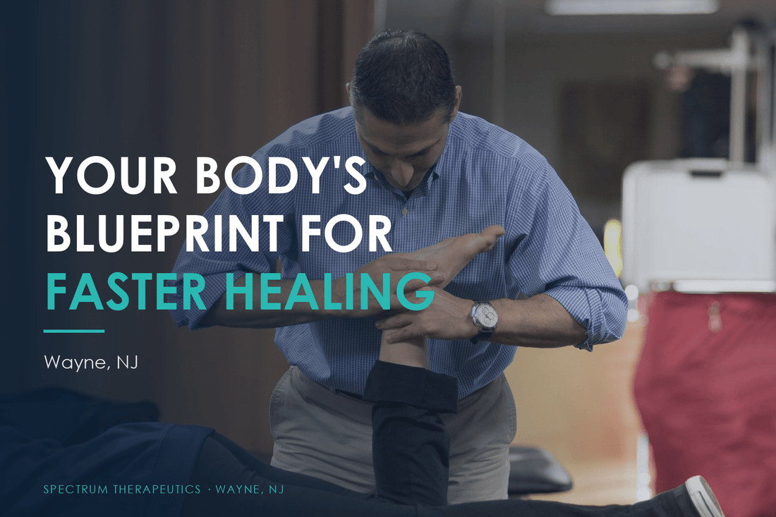Dr. Rob Letizia performing manual therapy at Spectrum Therapeutics in Wayne, NJ.